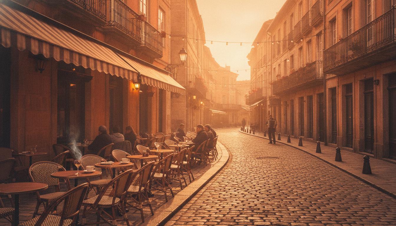 European street scene